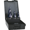 Stufenbohrer-Set HSS TiAlN mit Spiralnut 4-30 mm Stufenbohrer-Set HSS TiAlN mit Spiralnut 4-30 mm