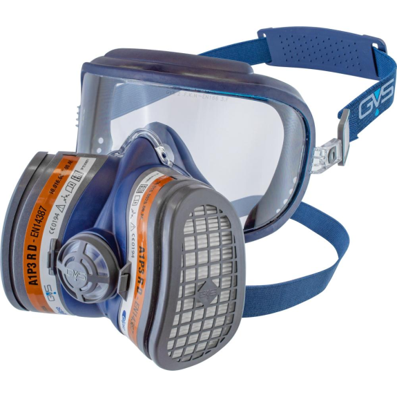 Vollmaske wiederverwendbar mit A1-P3 RD Filter und integrierter Augenschutz Vollmaske wiederverwendbar mit A1-P3 RD Filter und integrierter Augenschutz-Beschreibung lesen
