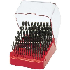 Juego de brocas helicoidales HSS en estuche plástico