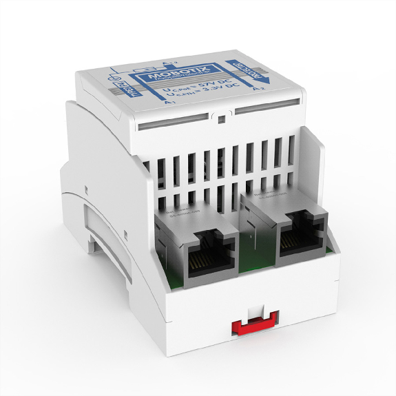 Mx-A-SPA-HR MOBOTIX, Installations-Box SplitProtect auf Hutschienenmodul (Mx-A-SPA-HR)-Beschreibung lesen
