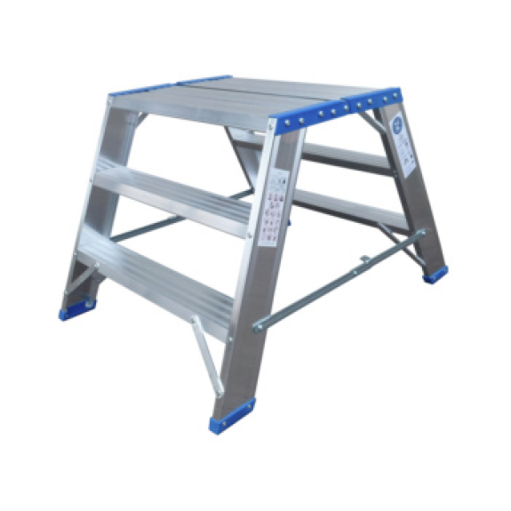 Escalera de tijera con peldaños ATORN, 2x3 peldaños, plegable-Leer más