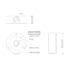 Dahua - PFA134 - Zubehör - Anschlussdose, Material: Aluminium, Anschlussdose, Modernes Design, Maße (Ø x H): 90 mm x 33 Dahua - PFA134 - Zubehör - Anschlussdose, Material: Aluminium, Anschlussdose, Modernes Design, Maße (Ø x H): 90 mm x 33