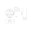 Dahua - PFA13A-E - Zubehör - Anschlussdose, - Material: Aluminium - Anschlussdose - Modernes Design - Traglast: 1 kg - Dahua - PFA13A-E - Zubehör - Anschlussdose, - Material: Aluminium - Anschlussdose - Modernes Design - Traglast: 1 kg -