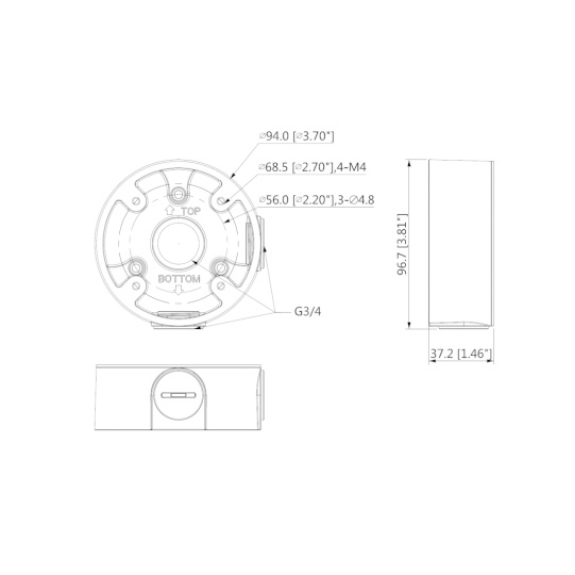 Dahua - PFA13A-E - Zubehör - Anschlussdose, - Material: Aluminium - Anschlussdose - Modernes Design - Traglast: 1 kg - Dahua - PFA13A-E - Zubehör - Anschlussdose, - Material: Aluminium - Anschlussdose - Modernes Design - Traglast: 1 kg --Beschreibung lesen