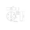 Dahua - PFA137-B - Zubehör - Anschlussdose, Material: Aluminium, Anschlussdose, Modernes Design, Maße (Ø x H): 122 mm x