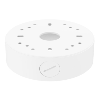 WiseNet SBV-125BW, Dome Anschlussdose mit Auslässen, kompatibel mit QNE-8011R/8021R, Farbe: weiß-Beschreibung lesen