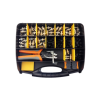 CaP-KIT Starter Telecom & Security, BNC Steckverbinder, Starter Kit mit 50 Steckern, 5 Kupplungen, Werkzeuge