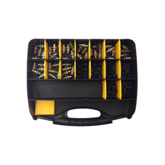 CaP-KIT Refill Telecom & Security, BNC Steckverbinder, Refill Kit mit 50 Steckern, 5 Kupplungen-Beschreibung lesen