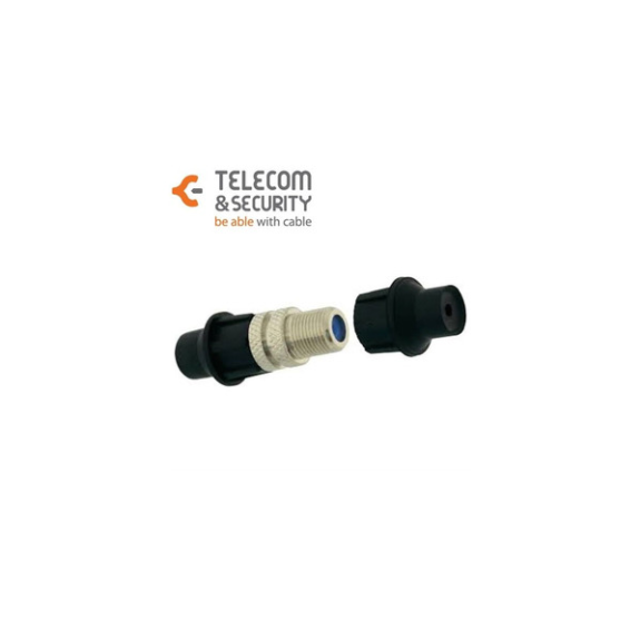 TS-GC-HQ ITS, Koaxkabel-Verbinder mit 2 Kappen TS-GC-HQ ITS, Koaxkabel-Verbinder mit 2 Kappen-Beschreibung lesen