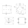 Dahua - ZAZ100W - Adapter- Ex-Proof, Material: 304 Rostfreier Stahl, Halterung Adapter, Maße (B x H x T): 100 mm x 80 m Dahua - ZAZ100W - Adapter- Ex-Proof, Material: 304 Rostfreier Stahl, Halterung Adapter, Maße (B x H x T): 100 mm x 80 m