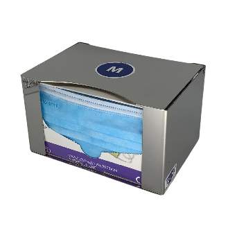 Distributeur inox avec volet de protection de masques chirurgicaux-Lire la description