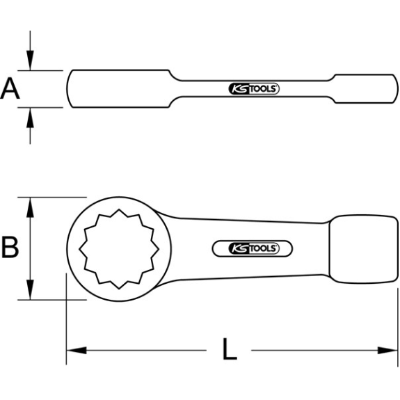 517.2339 Schlag-Ringschlüssel, 28mm-Beschreibung lesen