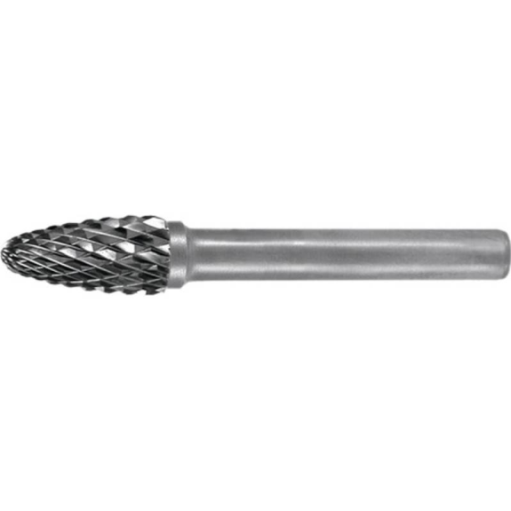 Frässtift Form RBF D. 6 mm Kopflänge 18 mm Schaft-D. 6 mm Hartll Ver-Beschreibung lesen