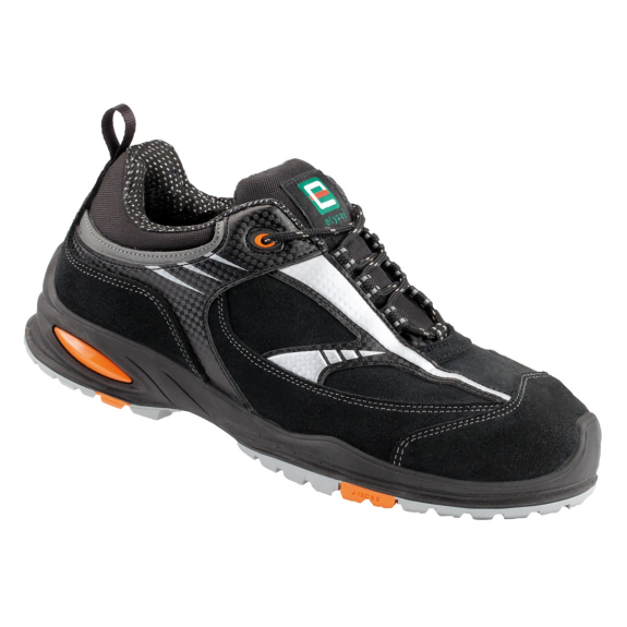 SANZA S3 Halbschuhe  Schwarz/Silber - EN ISO 20345 S3 SRC, Gr.42-Beschreibung lesen