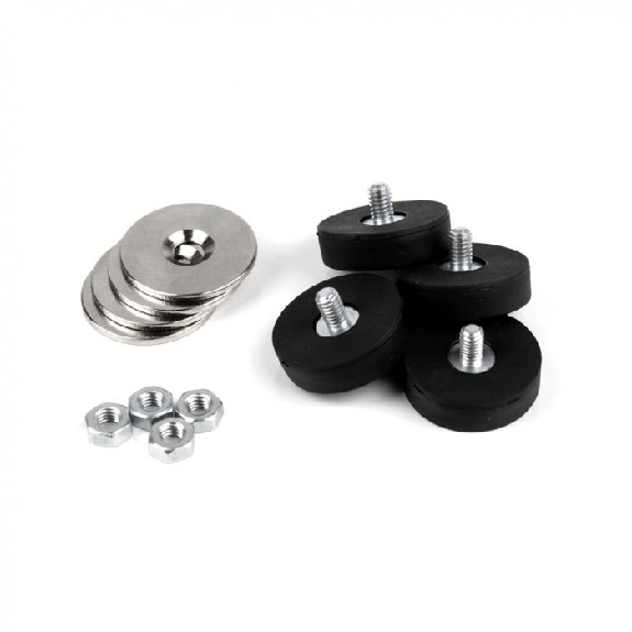 Kit de imanes antideslizantes atornillables - 4 imanes y 4 contrapartidas de 22 mm de diámetro-Leer más