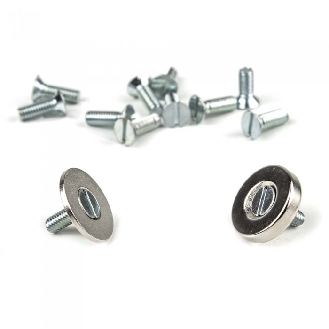Kit di fissaggio magnetico a vite - 10 magneti e 10 contropartite diametro 15 mm-Leggi tutto