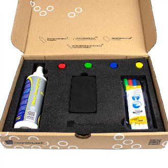 Tableau magnétique transportable avec valise de transport et kit d'accessoires-Lire la description
