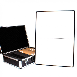 Tableau magnétique transportable avec valise de transport et kit d'accessoires-Lire la description