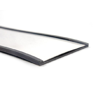 Porte étiquette magnétique avec bristol et protection transparente - Longueur 1m Largeur 5 cm-Lire la description