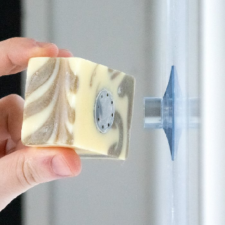 Porte savon magnétique avec ventouse-Lire la description