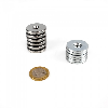Magnetisches Befestigungsset zum Anschrauben - 4 Magnete und 4 Gegenstücke Durchmesser 27mm