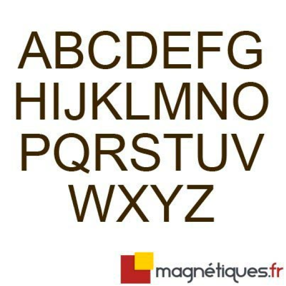 Ausgeschnittene Magnetbuchstaben Höhe 25 cm - Rohgummi-Beschreibung lesen