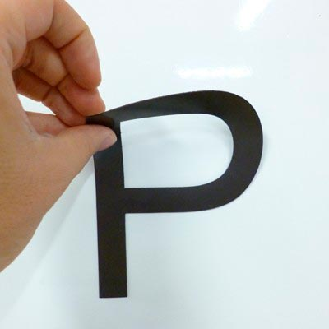 Lettere magnetiche ritagliate, altezza 25 cm - Gomma non trattata-Leggi tutto