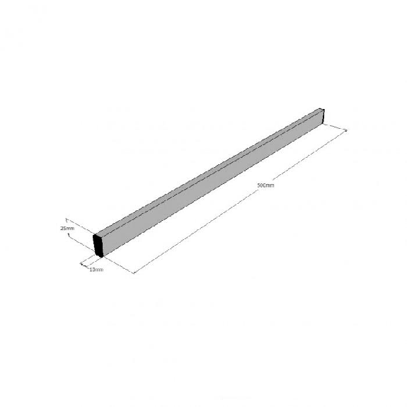 Barra magnética con magnetización continua de neodimio - Longitud 50cm-Leer más