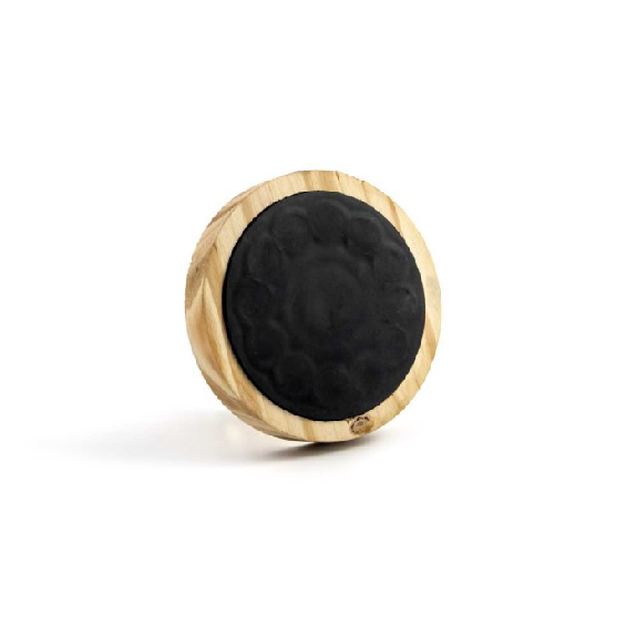 Percha redonda magnética de acero - Base de madera-Leer más