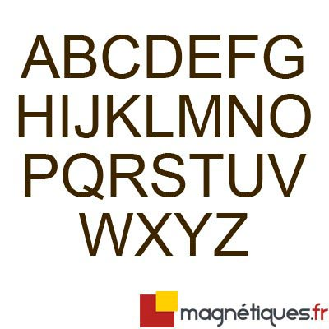 Letras recortadas magnéticas, altura 5 cm - Goma rugosa-Leer más