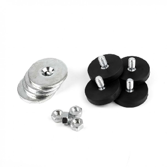 Kit di magneti antiscivolo da avvitare - 4 magneti e 4 controparti diametro 31 mm-Leggi tutto