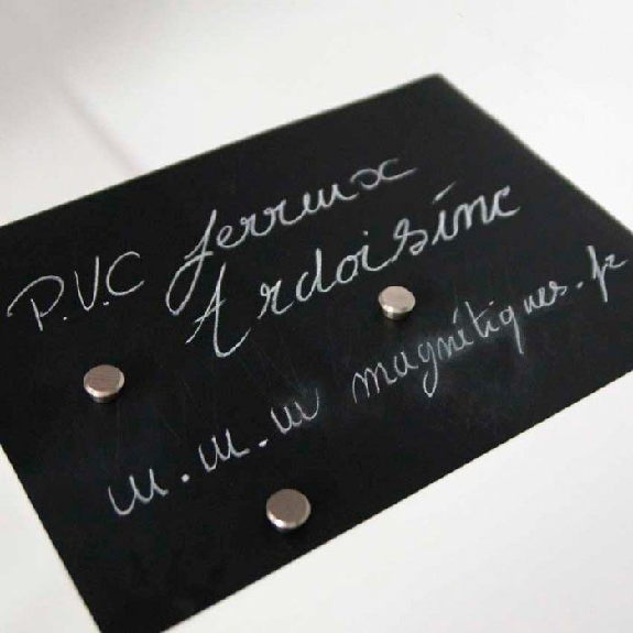Feuille d'ardoise magnet-compatible souple A2 avec adhésif-Lire la description