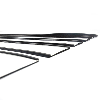 Portaetichette magnetico con scheda e protezione trasparente - Lunghezza 1m Larghezza 3 cm