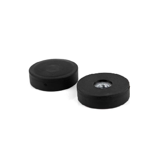 Plot magnétique antiglisse à trou taraudé - Diamètre 43mm - Puissance 8kg - Filetage M4-Lire la description