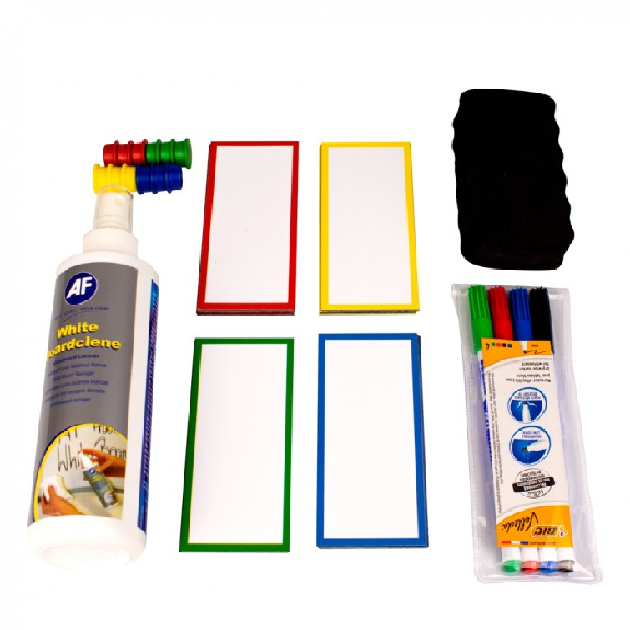 Whiteboard-Zubehörset mit magnetischen Etiketten-Beschreibung lesen