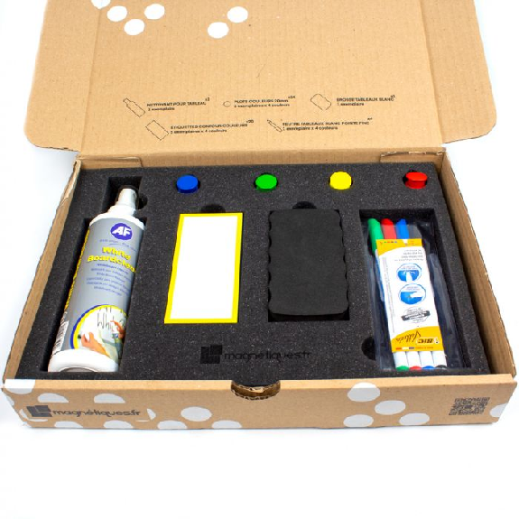 Whiteboard-Zubehörset mit magnetischen Etiketten-Beschreibung lesen