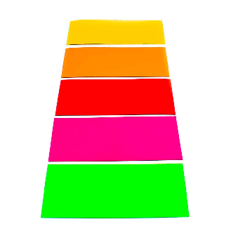 Etiquette magnétique FLUO 10x4cm - Revêtement feutre effaçable-Lire la description