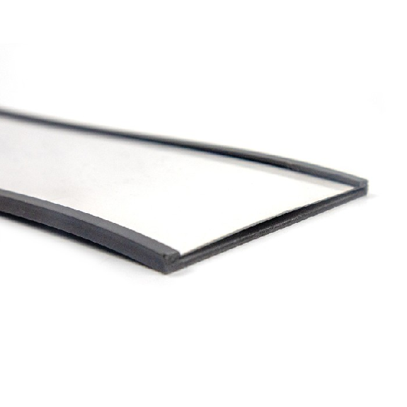 Porte étiquette magnétique avec bristol et protection transparente - Longueur 1m Largeur 1,5 cm-Lire la description