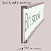 Porte étiquette magnétique avec bristol et protection transparente - Longueur 1m Largeur 1,5 cm