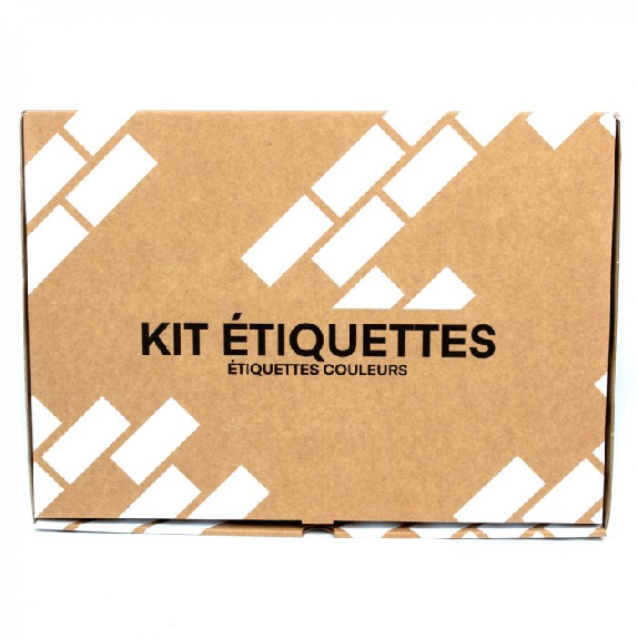 Kit de 100 étiquettes magnétiques colorées-Lire la description