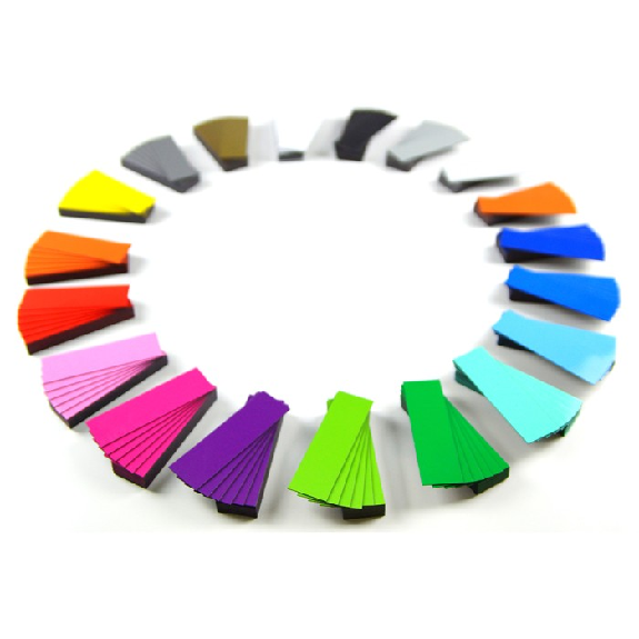 Etiquette magnétique couleur 5x5cm - Revêtement feutre effaçable-Lire la description
