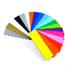 Etiquette magnétique couleur 5x5cm - Revêtement feutre effaçable
