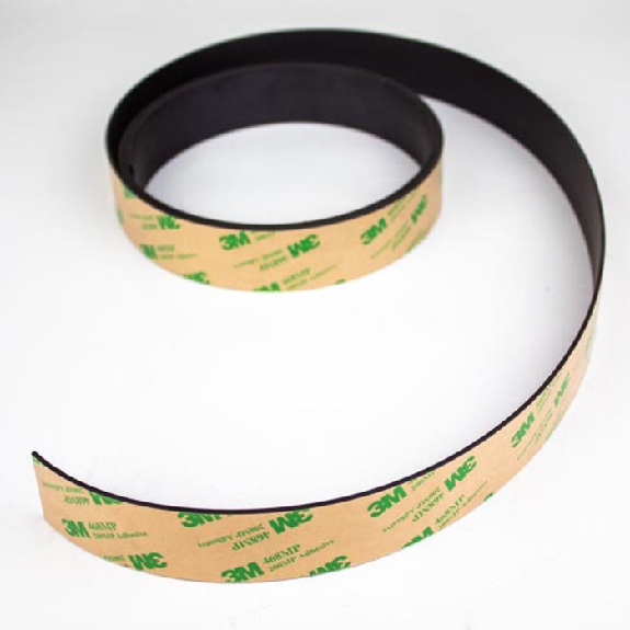 cinta magnética con adhesivo 3M - 1m x 10mm - Espesor 5mm-Leer más