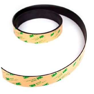 cinta magnética con adhesivo 3M - 1m x 10mm - Espesor 1,5mm-Leer más