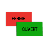 Magnet réversible personnalisé 10X5 cm