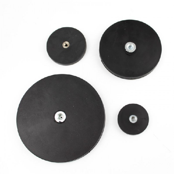 Base magnético antideslizante con agujero roscado - Diámetro 31mm - Capacidad 9kg - Rosca M5-Leer más