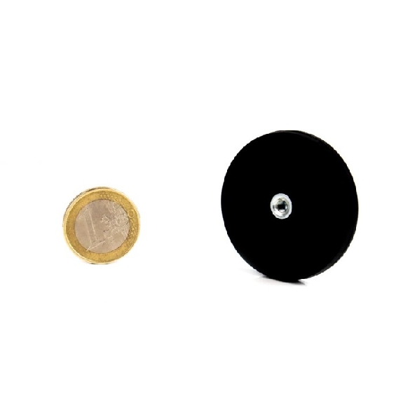 Base magnético antideslizante con agujero roscado - Diámetro 31mm - Capacidad 9kg - Rosca M5-Leer más