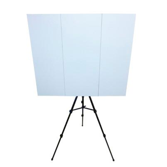 Transportable Magnettafel auf Standfuß-Beschreibung lesen