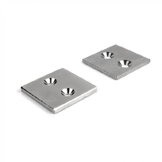 Kit de atornillado magnético - 4 imanes y 4 contrapartidas 40x40x4mm-Leer más