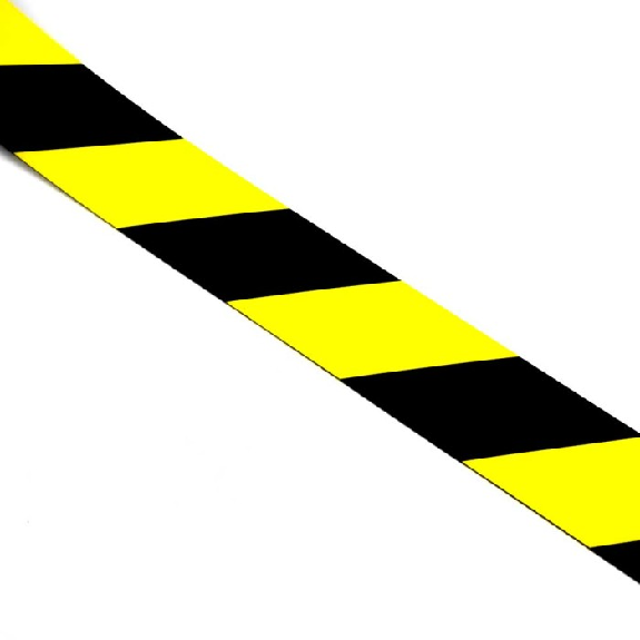 Bande magnétique avec hachurage de sécurité - Longueur 14m - Largeur 10cm-Lire la description